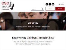 Tablet Screenshot of chessinschools.co.uk